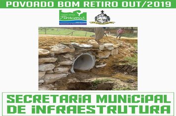 Foto - OBRAS POVOADO DO BOM RETIRO, GEADA, SOBRADINHO E MANDEMBO.